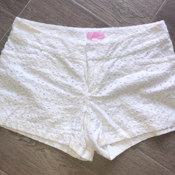 Lilly Pulitzer Pants - Lilly Pulitzer White Eyelet Shorts